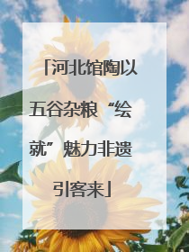 河北馆陶以五谷杂粮“绘就”魅力非遗引客来