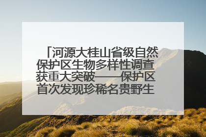 河源大桂山省级自然保护区生物多样性调查获重大突破——保护区首次发现珍稀名贵野生干巴菌与钝尾两头蛇