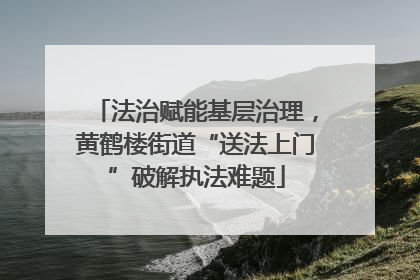 法治赋能基层治理，黄鹤楼街道“送法上门”破解执法难题