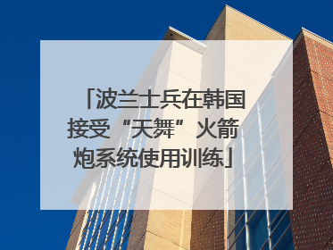 波兰士兵在韩国接受“天舞”火箭炮系统使用训练