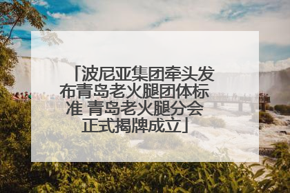 波尼亚集团牵头发布青岛老火腿团体标准 青岛老火腿分会正式揭牌成立