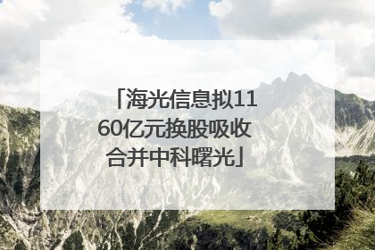 海光信息拟1160亿元换股吸收合并中科曙光