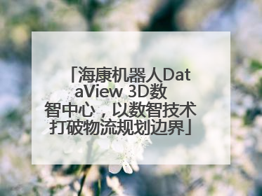 海康机器人DataView 3D数智中心，以数智技术打破物流规划边界