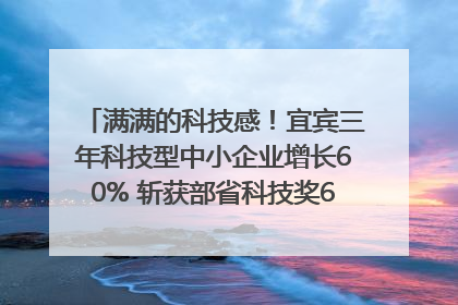满满的科技感！宜宾三年科技型中小企业增长60% 斩获部省科技奖6项｜您牵挂的四川