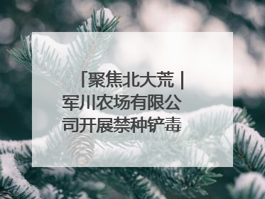 聚焦北大荒｜军川农场有限公司开展禁种铲毒排查宣传行动