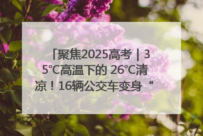 聚焦2025高考｜35℃高温下的 26℃清凉！16辆公交车变身“助考驿站”为高考护航