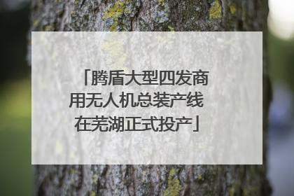 腾盾大型四发商用无人机总装产线在芜湖正式投产