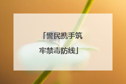 警民携手筑牢禁毒防线