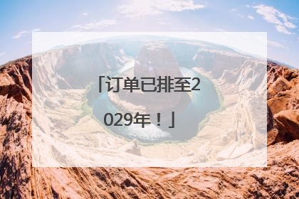 订单已排至2029年！