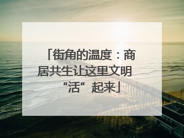 街角的温度：商居共生让这里文明“活”起来