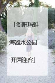 衡阳玛雅海滩水公园开园迎客