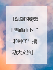 观潮的螃蟹丨雪峰山下“一粒种子”撬动大文旅