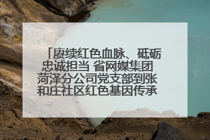 赓续红色血脉、砥砺忠诚担当 省网媒集团菏泽分公司党支部到张和庄社区红色基因传承馆开展主题党日活动