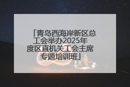 青岛西海岸新区总工会举办2025年度区直机关工会主席专题培训班