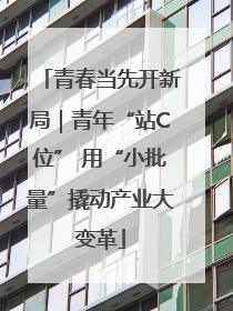青春当先开新局｜青年“站C位” 用“小批量”撬动产业大变革