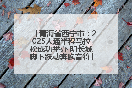 青海省西宁市：2025大通半程马拉松成功举办 明长城脚下跃动奔跑音符