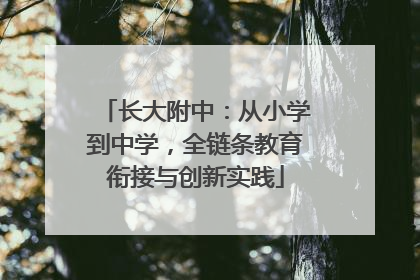 长大附中：从小学到中学，全链条教育衔接与创新实践