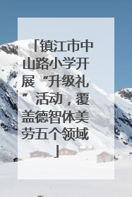 镇江市中山路小学开展“升级礼”活动，覆盖德智体美劳五个领域