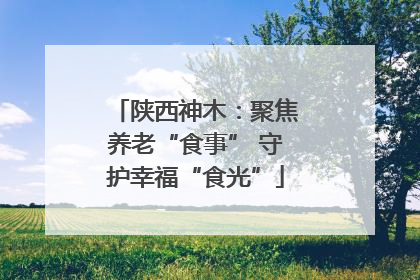 陕西神木：聚焦养老“食事” 守护幸福“食光”