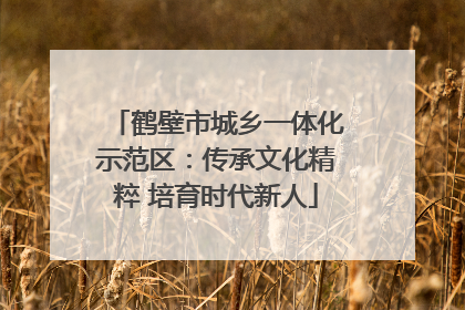 鹤壁市城乡一体化示范区：传承文化精粹 培育时代新人