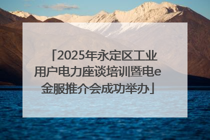 2025年永定区工业用户电力座谈培训暨电e金服推介会成功举办