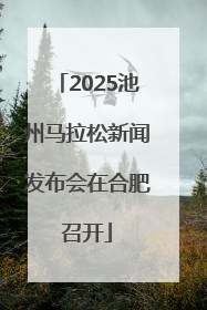 2025池州马拉松新闻发布会在合肥召开