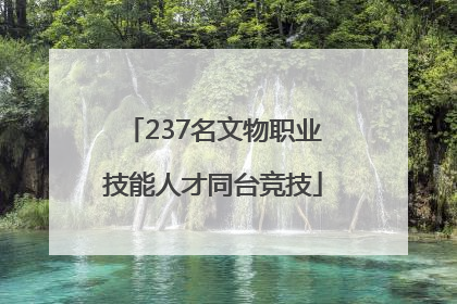 237名文物职业技能人才同台竞技