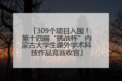 309个项目入围！第十四届“挑战杯”内蒙古大学生课外学术科技作品竞赛收官