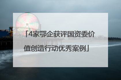 4家鄂企获评国资委价值创造行动优秀案例