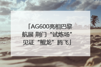AG600亮相巴黎航展 荆门“试炼场”见证“鲲龙”腾飞